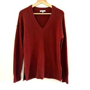Madewell Bartlett V Neck Pullover Sweater Coziest Yarn‎ Size Small Merino Alpaca